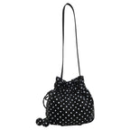 Stylish Polka Dot Drawstring Handbag