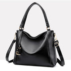 Soft Leather-Look Women's Shoulder Tote Bag