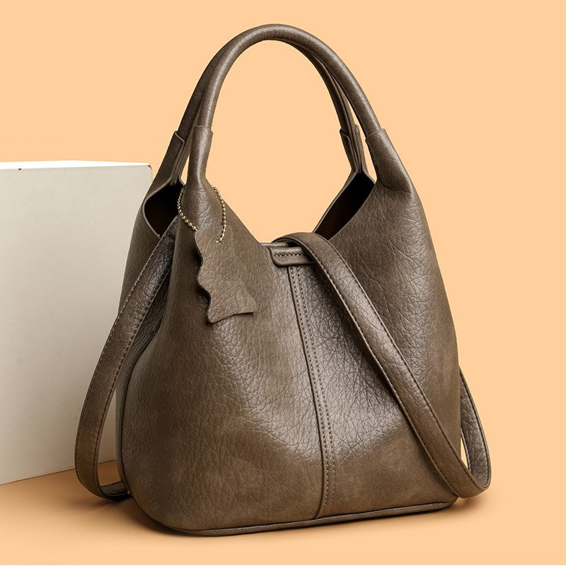 Soft Leather Women's Tote Shoulder Bag