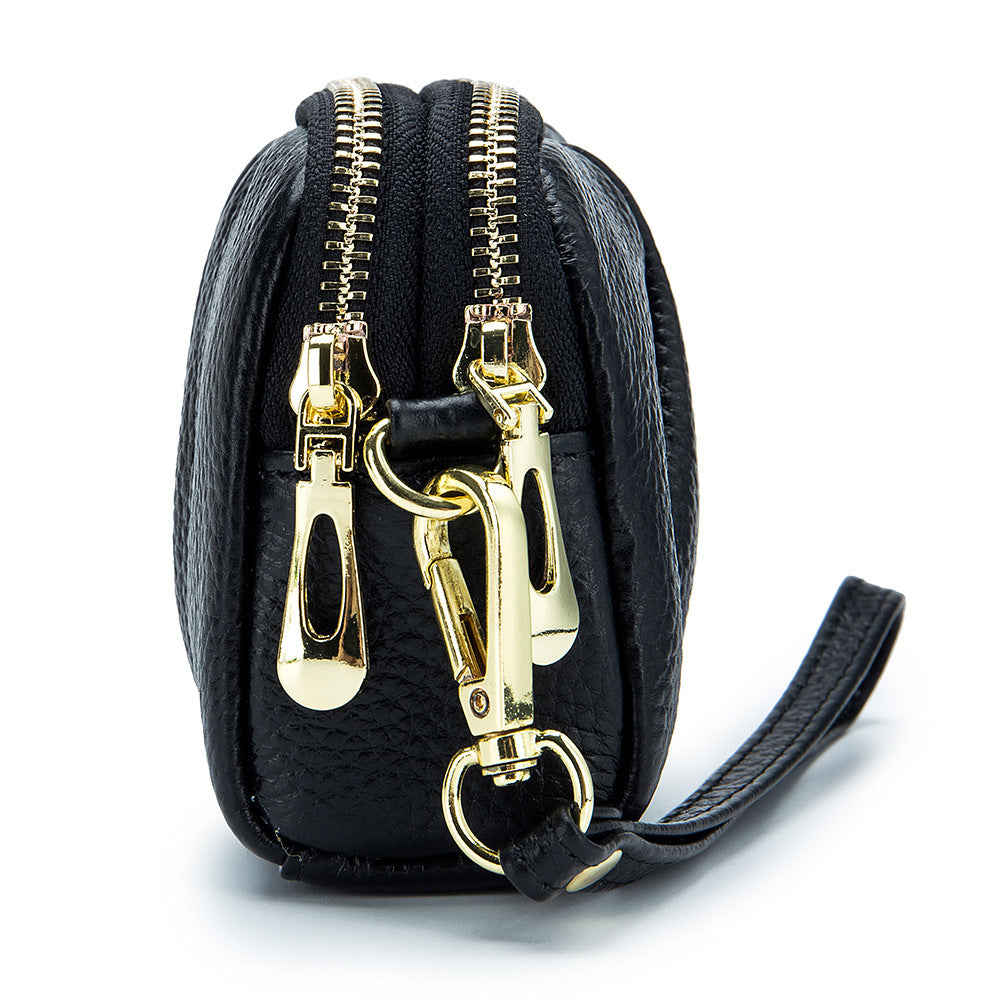 Genuine Leather Women's Wristlet Clutch Wallet