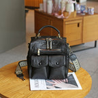 Lambskin Multi-functional Casual Backpack Handbag