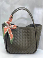 Handwoven Genuine Leather Tote Bag