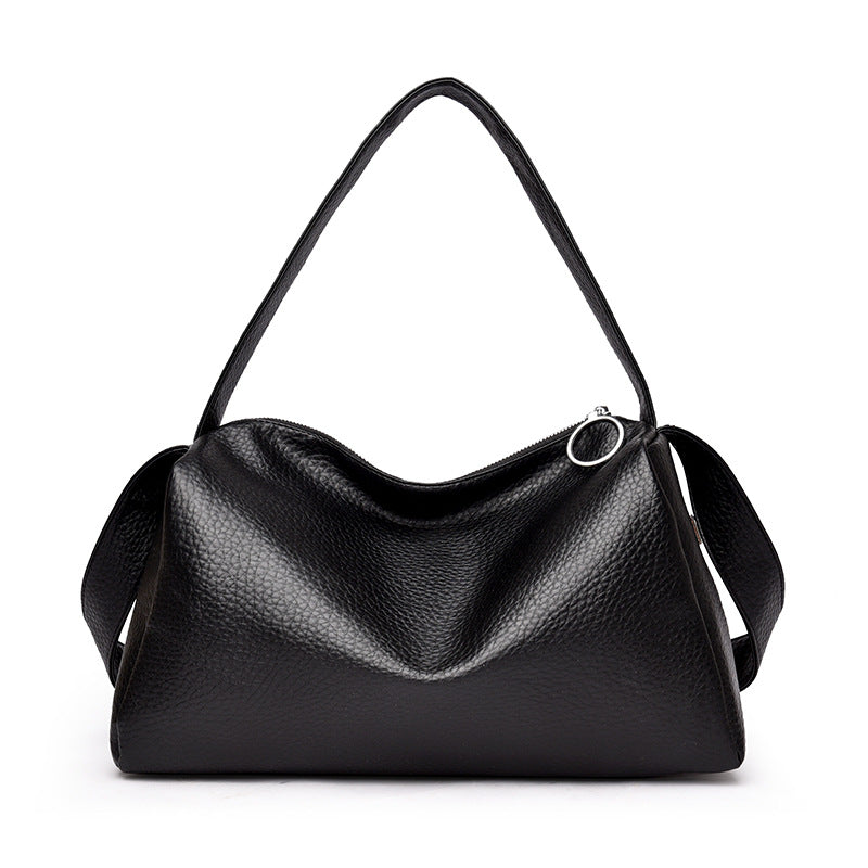 Soft Leather Large Capacity Shoulder Crossbody Bag