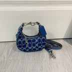 Genuine Leather Retro Crescent Shoulder Bag