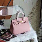 Premium Togo Leather Birkin Style Handbag