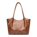 Elegant Commuter Tote Bag Stone Pattern Leather
