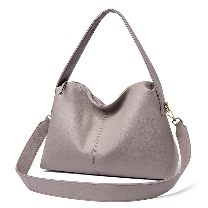 Women's Soft Grain Shoulder Crossbody Tote Bag