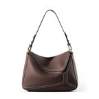Ladies Cowhide Geometric Shoulder Crossbody Bag