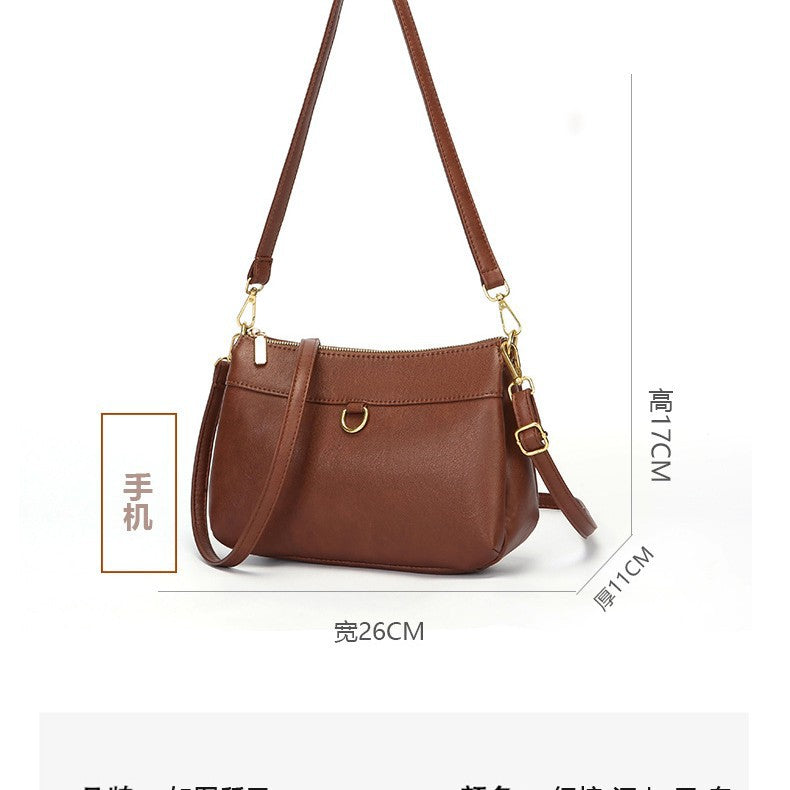 Fashion Soft Leather Shoulder Crossbody Bag