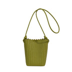 Lightweight Woven Bucket Crossbody Bag