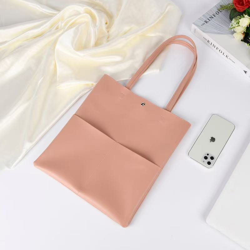 Women's Leather-Look Tote Bag Work School