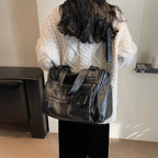 Women's Vintage Soft Leather Tote Handbag