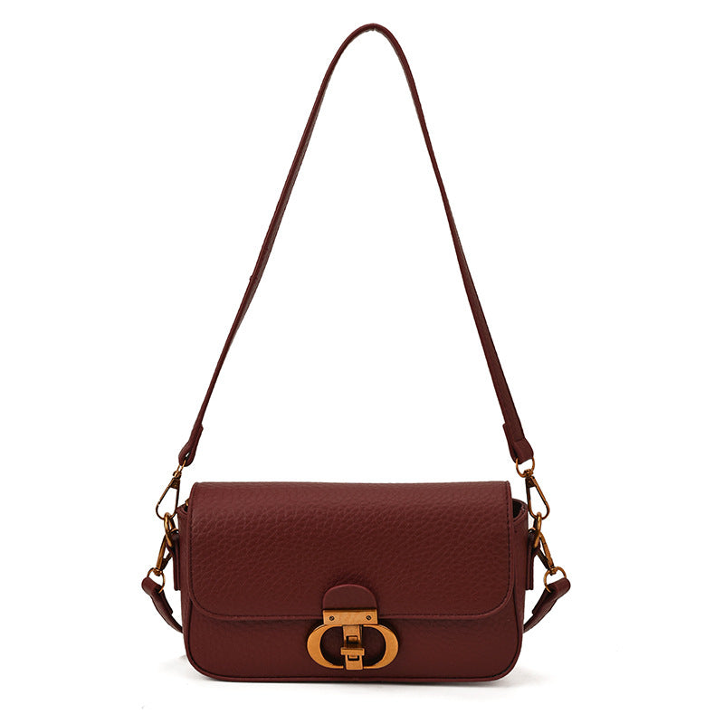Stylish Faux Leather Crossbody Shoulder Handbag