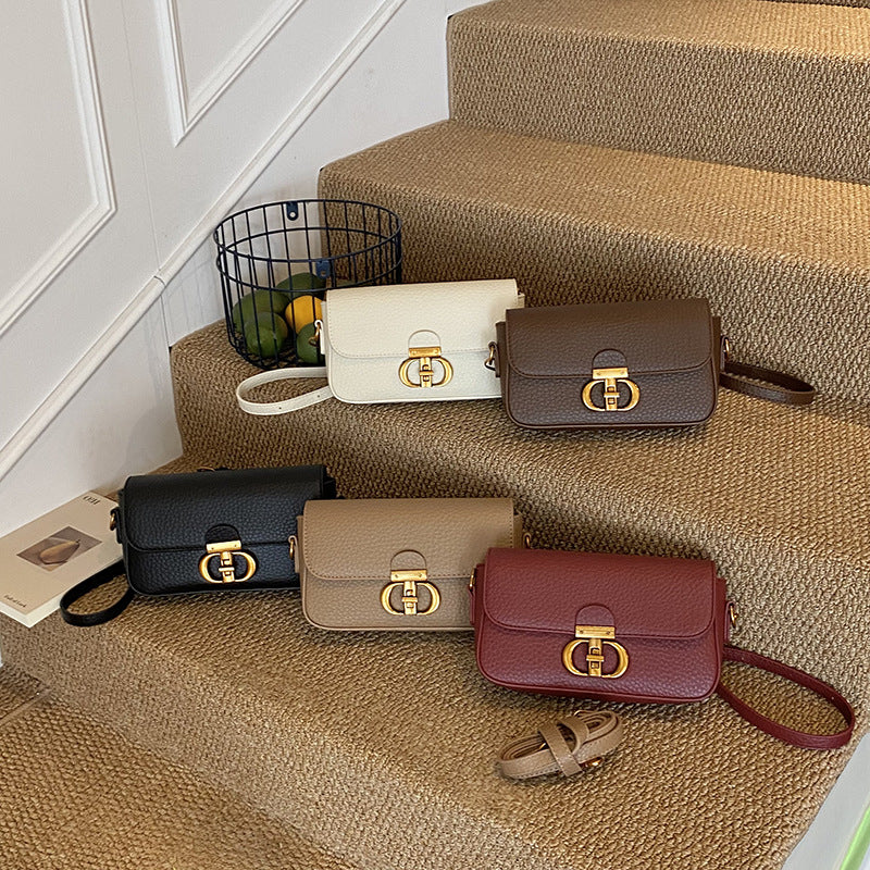 Stylish Faux Leather Crossbody Shoulder Handbag