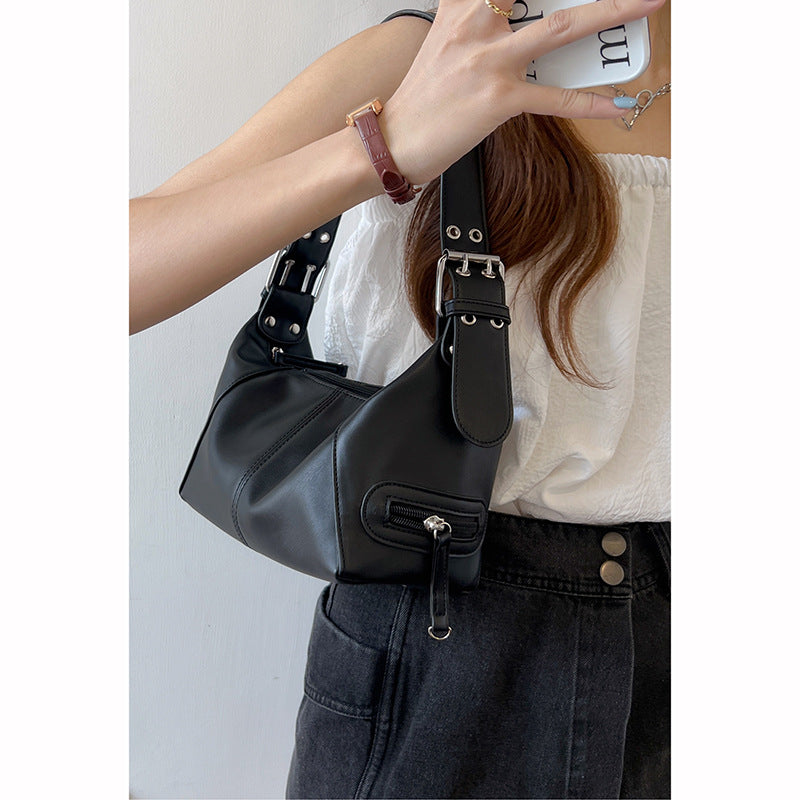 Chic Faux Leather Shoulder Bag