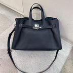 Premium Leather Tote Handbag Shoulder Crossbody