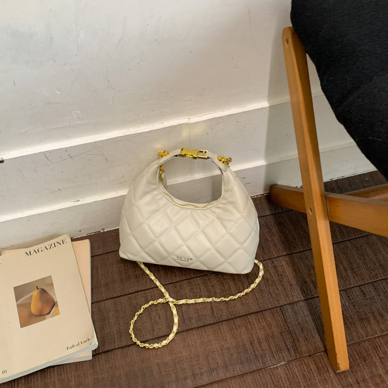 Women's Quilted Soft Chain Shoulder Bag
