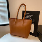 Soft Leather Large Capacity Tote Bag