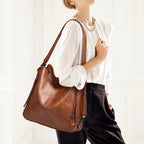 Stylish Women's Soft Leather Handbag Trio