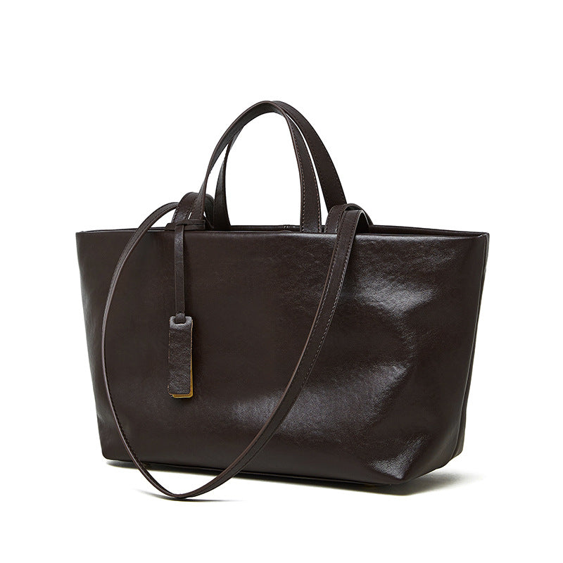 Women's Genuine Leather Shoulder Tote Bag