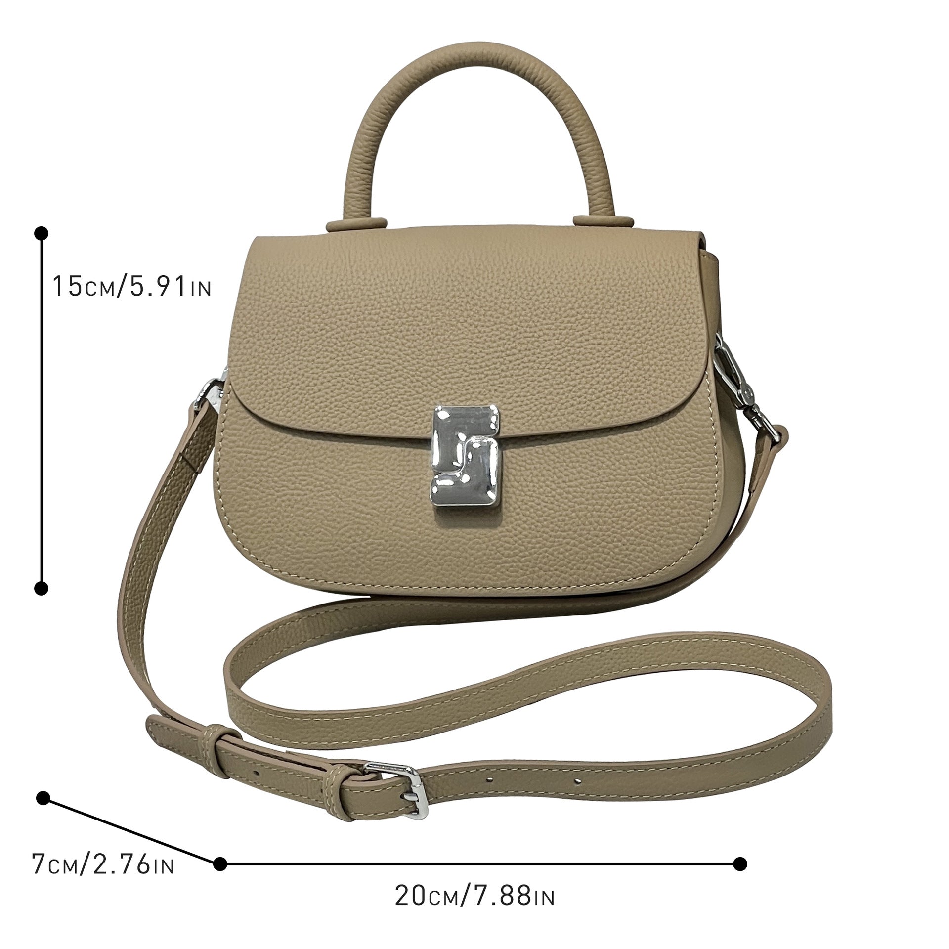 Genuine Leather Women's Light Luxury Handbag