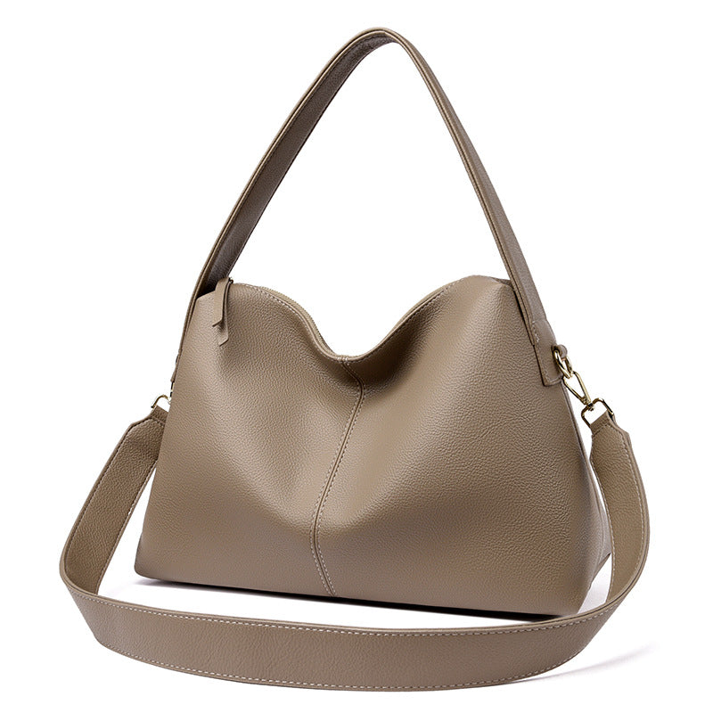 Women's Soft Grain Shoulder Crossbody Tote Bag