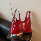 Metallic Soft Shoulder Tote Bag