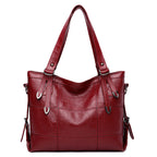 Women's Faux Leather Large Capacity Tote Handbag