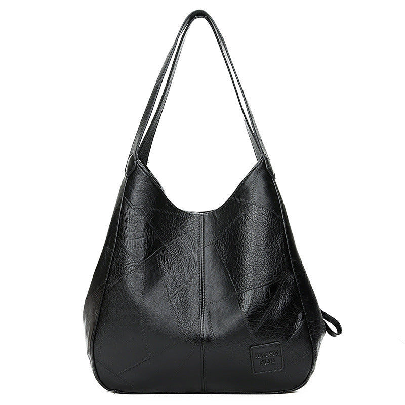 Women's Vintage Soft Leather Shoulder Tote Bag