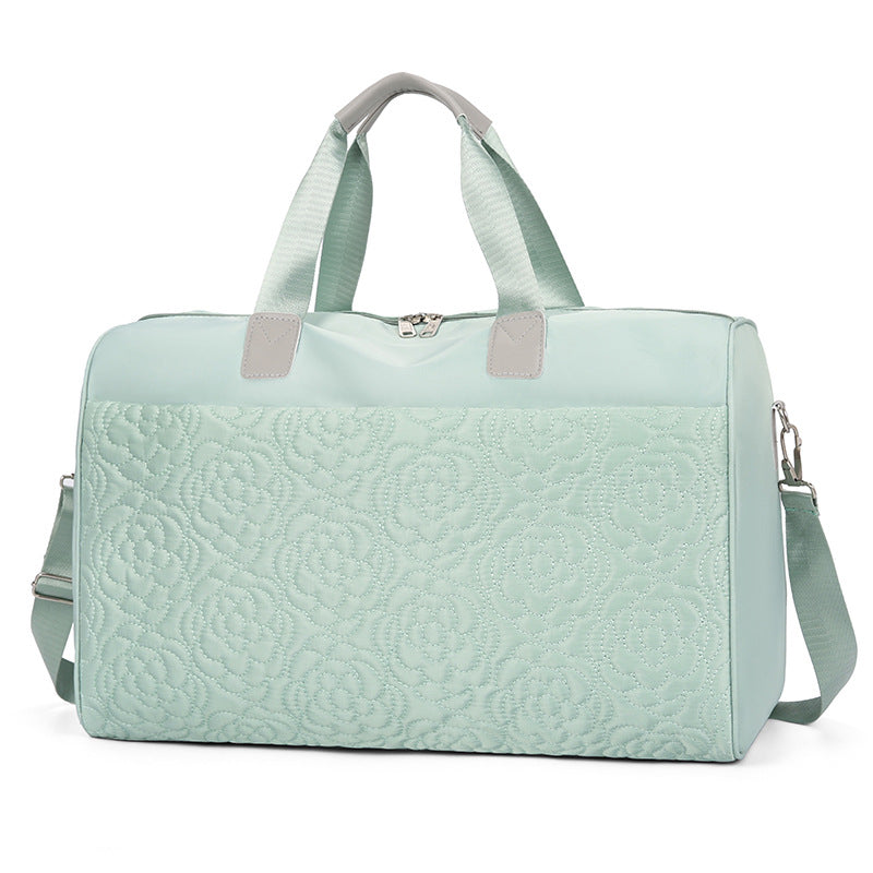 Women's Embroidered Floral Travel Duffel Bag