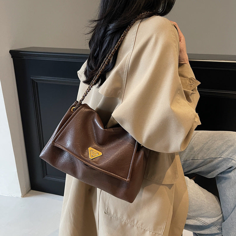 Women's Vintage Soft Chain Shoulder Bag