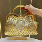 Women's Luxury Crystal Evening Clutch Bag