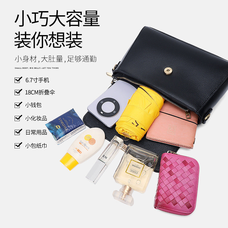Genuine Leather Croc Embossed Handbag