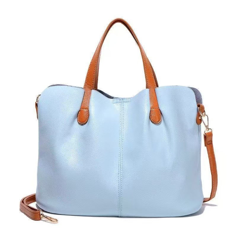 Soft Leather Large Capacity Shoulder Tote Bag