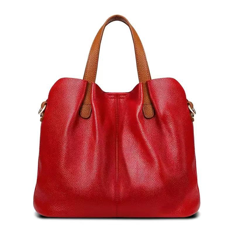 Soft Leather Large Capacity Shoulder Tote Bag