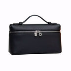 Lychee Grain Leather Top-Handle Crossbody Bag