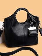 Premium Cowhide Versatile Shoulder Tote Bag