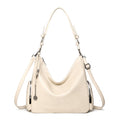 Versatile Soft Leather Tote Crossbody Shoulder Bag