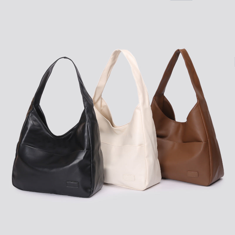 Soft Leather Large Capacity Shoulder Tote Bag