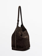 Women's Suede Slouchy Hobo Shoulder Bag