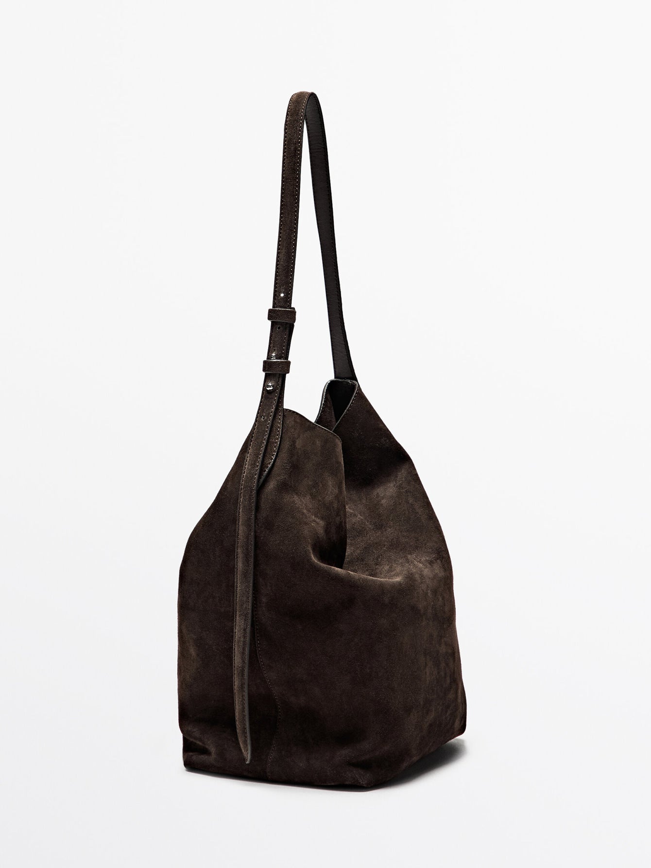 Women's Suede Slouchy Hobo Shoulder Bag