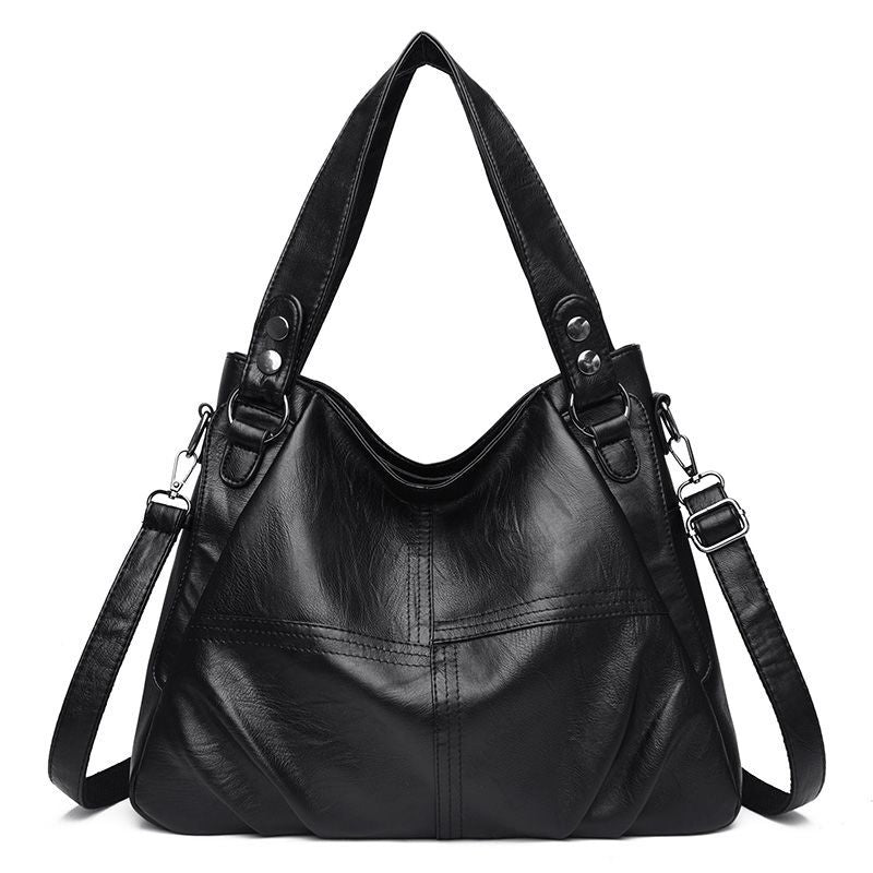 Women's Soft Leather Tote Shoulder Bag