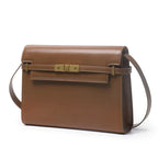 Black Genuine Leather Shoulder Bag Manhattan Style