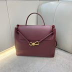 Genuine Leather Woven Tote Crossbody Bag