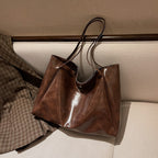 Soft Leather Large Capacity Shoulder Tote Bag