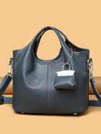 Premium Cowhide Versatile Shoulder Tote Bag