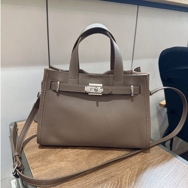 Premium Leather Tote Handbag Shoulder Crossbody