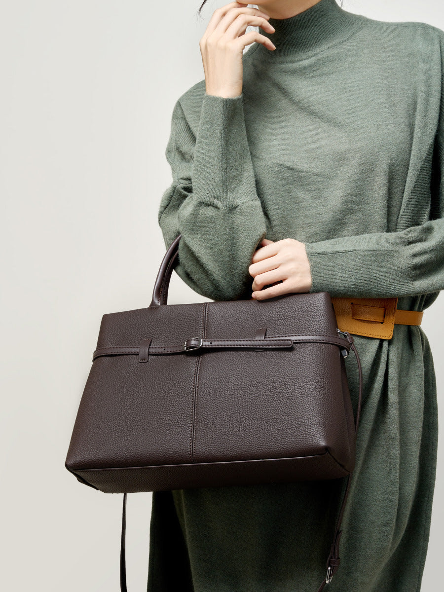 Women's Genuine Leather Commuter Handbag