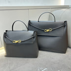 Genuine Leather Woven Tote Crossbody Bag