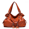 Fashion Soft Faux Leather Large Capacity Handbag